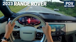 The New Range Rover 20222023 POV Test Drive [upl. by Ahsimal]