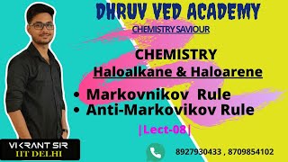 Markovnikov amp AntiMarkovnikov Rule  Haloalkane and Haloarene L08 12th Board IITJEE  NEET [upl. by Eisac]