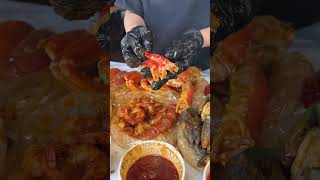 Crawfish boil mukbang [upl. by Olette]