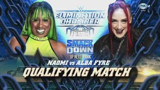 Naomi Vs Alba Fyre Clasificación Elimination Chamber Parte 2  WWE Smackdown 16022024 En Español [upl. by Runkle481]