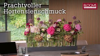 Prachtvoller Hortensienschmuck  Herbstfloristik  Tischdekoration [upl. by Stent891]