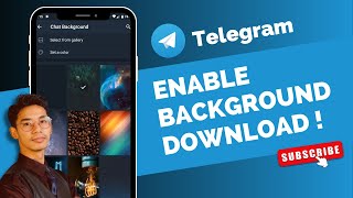 How To Enable Telegram Background Download [upl. by Onibla437]