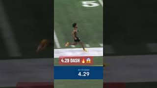 Nate Wiggins NFL Draft Combine 40Yard Dash [upl. by Tomi888]