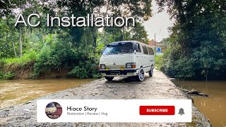 Toyota Hiace LH30 Air Conditioner installation [upl. by Lauder]