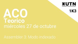 ACO Teorico 27 de octubre 1K3 [upl. by Genevieve427]