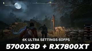 ✨ 5700X3D  RX 7800 XT 4k 60fps 🔥BANISHERS GHOSTS OF NEW EDEN🔥 ULTRA SETTINGS [upl. by Hannasus]