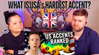 BRITS REACT  13 American Accents Ranked EASIEST to HARDEST  BLIND REACTION [upl. by Phira]