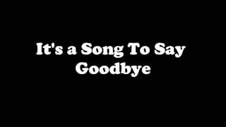 Placebo  Song To Say Goodbye Lyrics [upl. by Iv]