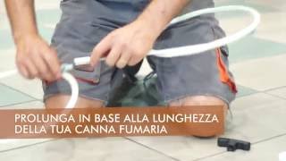 Come utilizzare il kit spazzacamino per la pulizia di canne fumarie di stufe a pellet quotMoving Cleanquot [upl. by Lemkul]