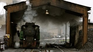 Banovici Coal Mine  Bosnian Narrow gauge Steam in the pouring rain [upl. by Solracsiul]