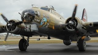 B17G Flying Fortress quotNine O Ninequot Startup Taxi and Departure at FXE 21013 [upl. by Afinom]