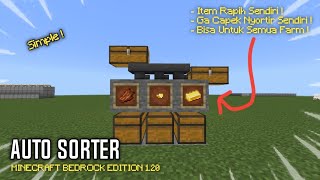 CARA MEMBUAT AUTO SORTER   MCPE 120 [upl. by Arakihc799]