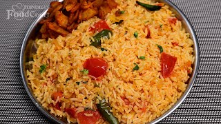 Simple amp Tasty Tomato Rice Quick Lunchbox Recipe Tomato Rice [upl. by Yralih]