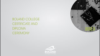 Boland College Graduation  Session four 31 Aug 2023 [upl. by Base]