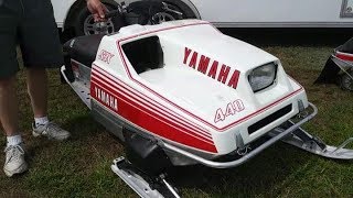 Vintage Snowmobile 1977 Yamaha Racing SRX 440 in Original Condition [upl. by Baggott]