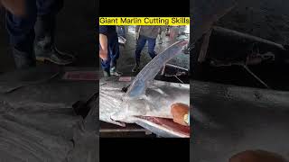 Respect  Giant Marlin Cutting Skills 00 44 48 00 45 44 [upl. by Hollis828]