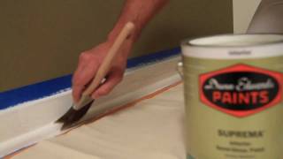 How to Paint Moldings and Trim  Baseboard Tips [upl. by Toiboid]