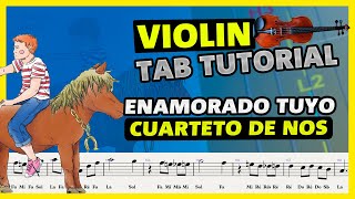 Enamorado tuyo Violin Tutorial  Tab Tutorial  Sheet Music for violin  Tabs  Play Along [upl. by Grail]