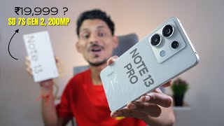 Redmi Note 13 Pro Unboxing amp Review  200MP amp Snapdragon 7s Gen 2 under 20k  😲 [upl. by Adnema874]