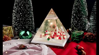 Christmas Resin Crafts And Accessory Gifts  Easy DIY Pyramid Molds [upl. by Lorenzo]