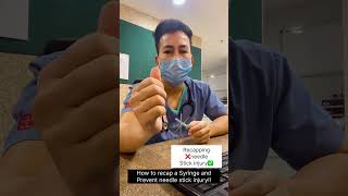 Follow this trick to prevent needle stick injury  short video  medico  hospital  daily short [upl. by Adolf448]