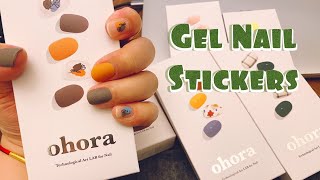 Ohora Nails Application  Matte Gel Stickers [upl. by Mukul]