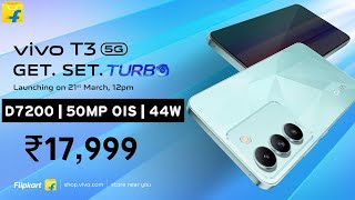 Vivo T3 5G  Official India Launch Date  Vivo T3 5G Price in India amp Specifications 🔥 [upl. by Flosi]