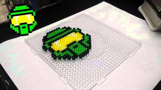 Halo Perler Pixel Art Perler Beads  Hamma Beads [upl. by Aneloc]