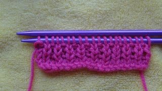 Knitting Rib for Beginners cast on kn pu amp Rib [upl. by Drehcir]