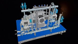 Piping Engineering  How Reciprocating Air Compressor Works [upl. by Audwen]