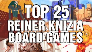 Top 25 Reiner Knizia Board Games [upl. by Nyliak]