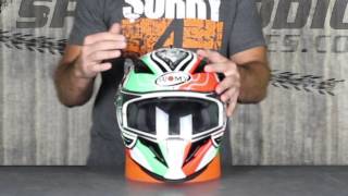 Suomy Halo Helmet Review at SpeedAddictscom [upl. by Yesnyl]