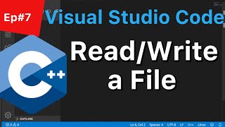 C Tutorial for Beginners 7 Visual Studio Code How to ReadWrite a File  Linux VS Code [upl. by Anrahc676]