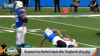 Bozeman has Herberts back after Shepherds DIRTY PLAY [upl. by Sordnaxela]