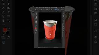 How to put your design on a paper cup template using Photoshop🤯 [upl. by Jaymee]