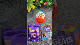 Chocolate Shots amp Chocolate Gems in Kinder Joy Box shorts youtubeshorts [upl. by Valery]