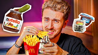 JE GOÛTE VOS PIRES MÉLANGES D’ALIMENTS Genre frites et Mcflurry 🤮 [upl. by Rains970]