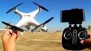 LH X25SWF FPV Camera Drone with Gimbal Flight Test Review [upl. by Kimmy669]