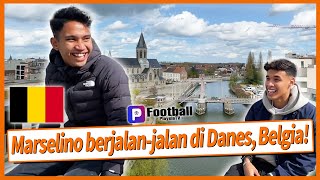 Marcelino berjalanjalan di Danes Belgia  Marselino Ferdinan × Ilhan Fandi in KMSK Deinze [upl. by Barbie]