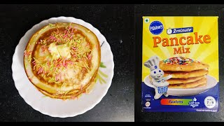 Pillsbury Pancake Mix Review  Eggless Soft Fluffy Pancakes  Pillsbury Funfetti Pancake MixPancake [upl. by Levona17]