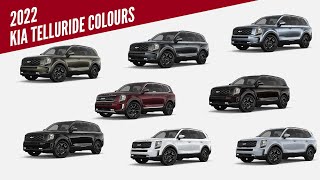 2022 Kia Telluride  All Colour Options  Images  AUTOBICS [upl. by Ripleigh]