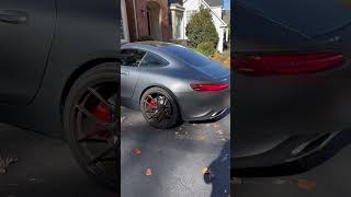 INSANELY LOUD STRAIGHT PIPED AMG GTS amg gts mb mercedes benz amggts exhaust [upl. by Eeima]