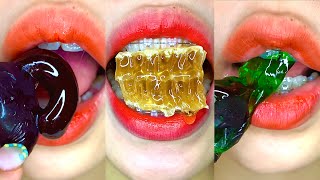 asmr HONEYCOMB HONEY JELLY eating sounds [upl. by Ahouh]