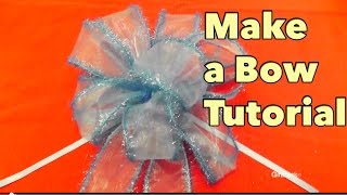 DIY Make a Bow Tutorial  Giftbasketappeal [upl. by Netsrijk]