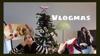 Vlogmas  Yılbaşı ağacım  Evde girls night  Cinsiyet hilesi 🎄🧑🏻‍🎄 [upl. by Culhert]