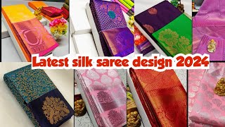 Latest silk saree design 2024Low price saree collectionPongal special saree design 2024 new model [upl. by Violante]