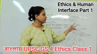 Ethics Class 1  Ethics amp Human Interface Part 1  GS 4 Crash Course WhatsApp 7003517347 democlass [upl. by Enasus631]