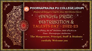 Poornaprajna PU College  Talents Day  Cultural Programs  2022  23 [upl. by Noral]