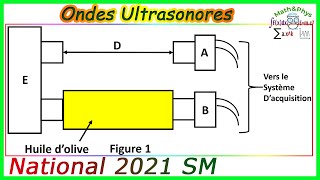 Examen National 2021 SM  Ondes Ultrasonores  Ondes Mécaniques Progressives Périodiques [upl. by Lara344]