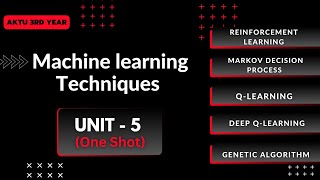 5 Machine Learning Techniques Unit5 OneShot  AKTU Btech 3rd year  brevilearning [upl. by Sperling978]